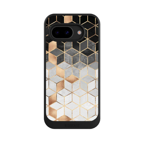 Google Pixel 9a NIVOcore Würfel dunkel und gold