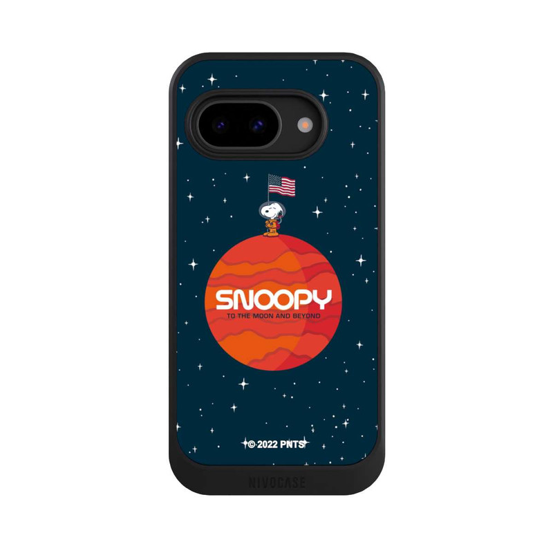 Pixel 9a NIVOcore Snoopy Voyageur de l'espace Orange