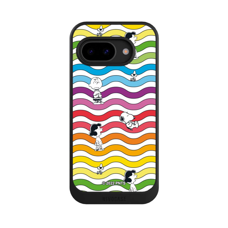 Pixel 9a NIVOcore Snoopy Pattern Arc-en-ciel