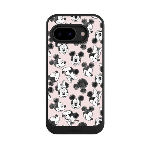 Google Pixel 9a NIVOcore Minnie &amp; Mickey Viele Gesichter Pink
