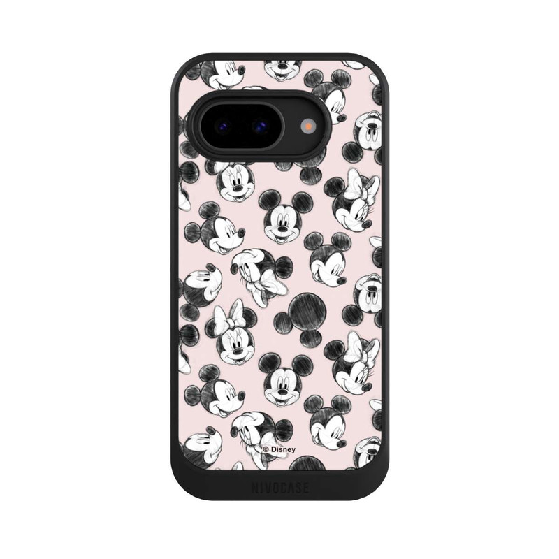 Pixel 9 a NIVOcore Minnie & Mickey aux multiples visages rose