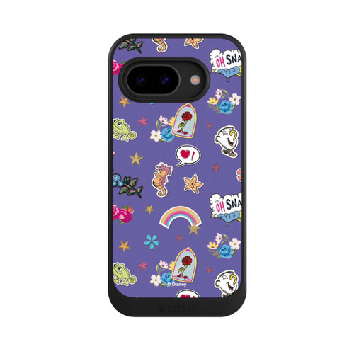 Google Pixel 9a NIVOcore Princess Pattern Purple Disney Princess
