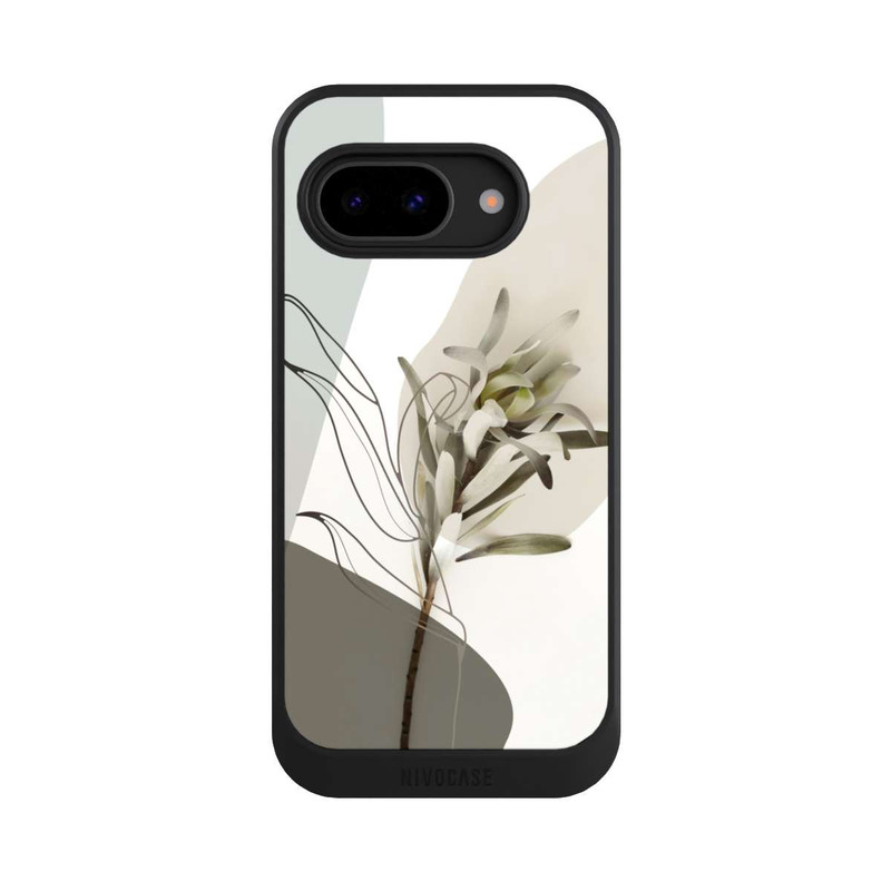 Pixel 9a NIVOcore Boho Line Art Olivgrün