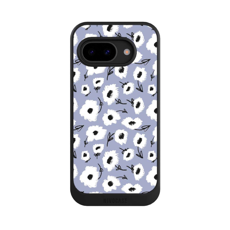 Pixel 9a NIVOcore Flower Pattern Lila