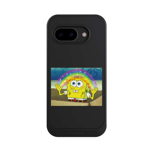 Google Pixel 9a NIVOcore Spongebob - Regenbogen Meme transparent