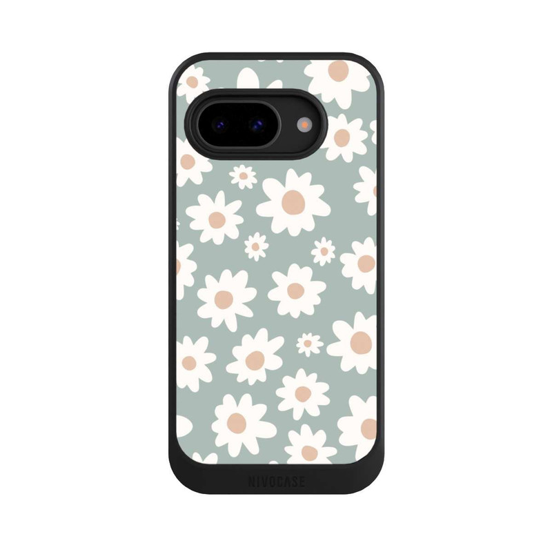 Pixel 9a NIVOcore Daisy Flower Seamless Pattern Green
