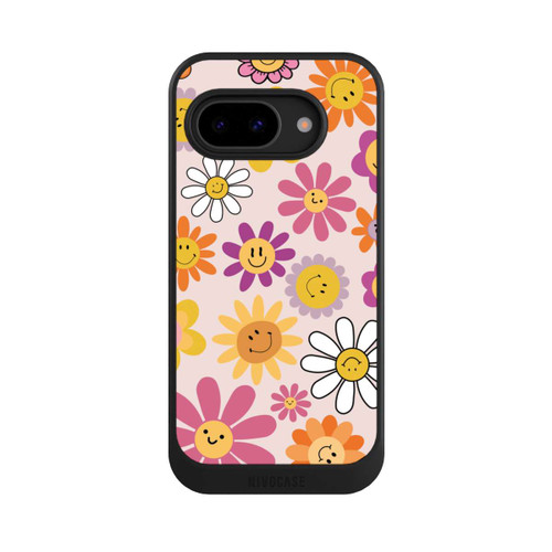 Google Pixel 9a NIVOcore Smiles Pink Flowers