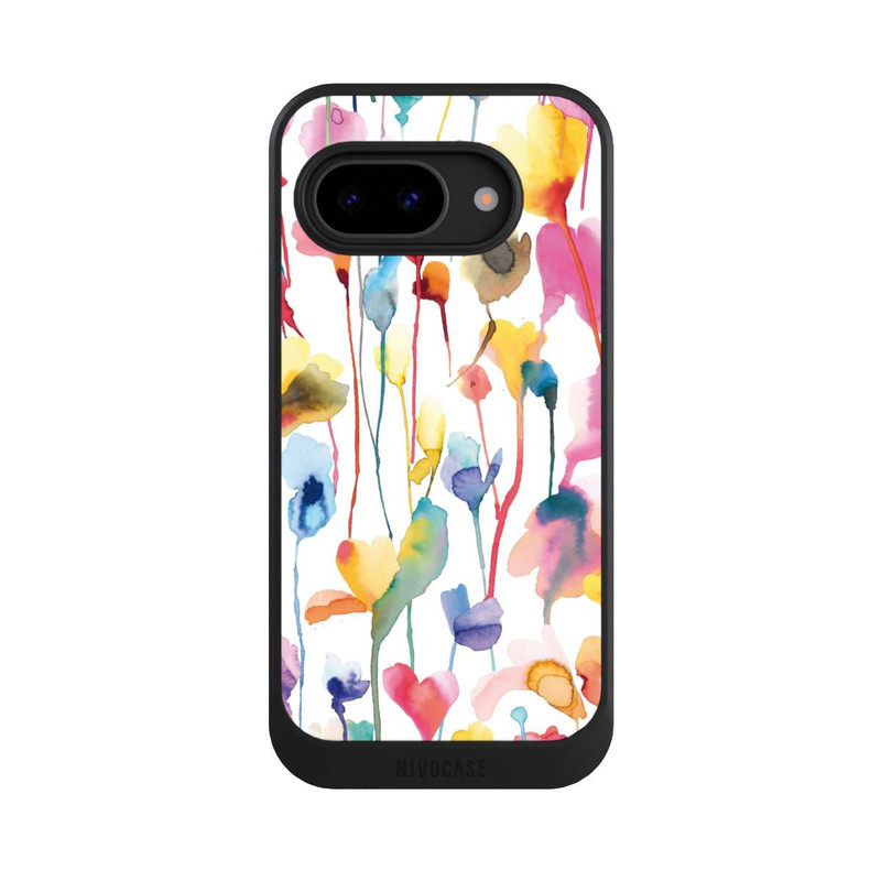 Pixel 9 a NIVOcore Aquarell Wildblumen bunt