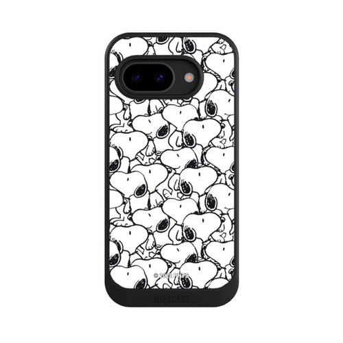 Google Pixel 9a NIVOcore Snoopy Muster Schwarz und Weiß