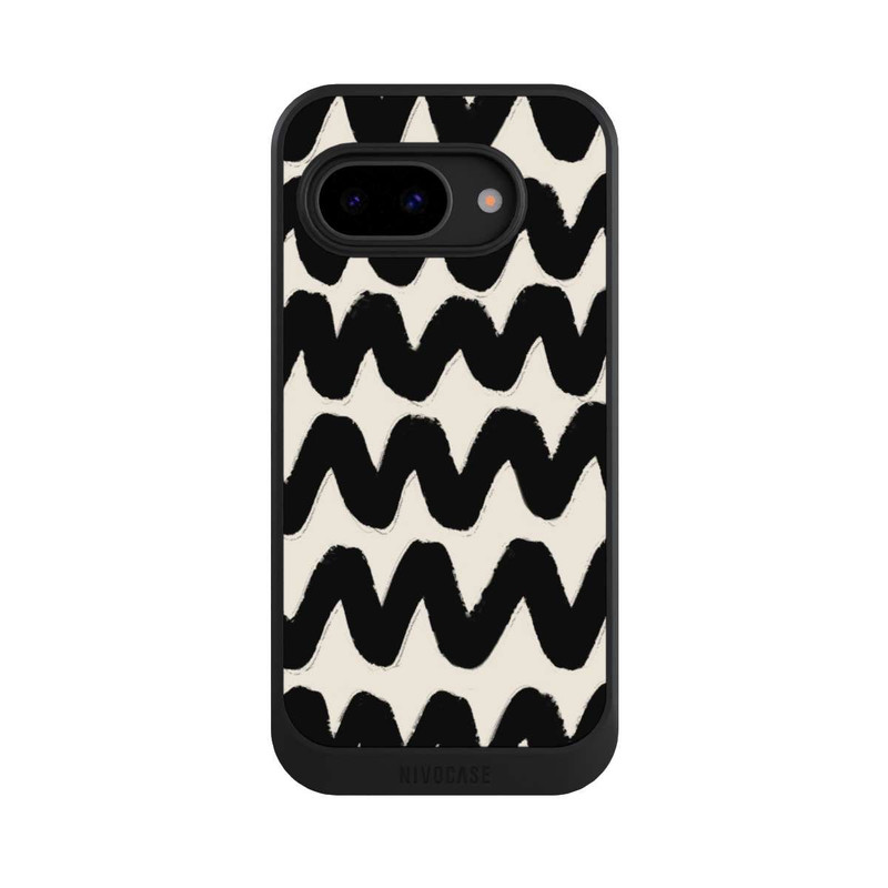 Pixel 9a NIVOcore Vagues Noires Pattern