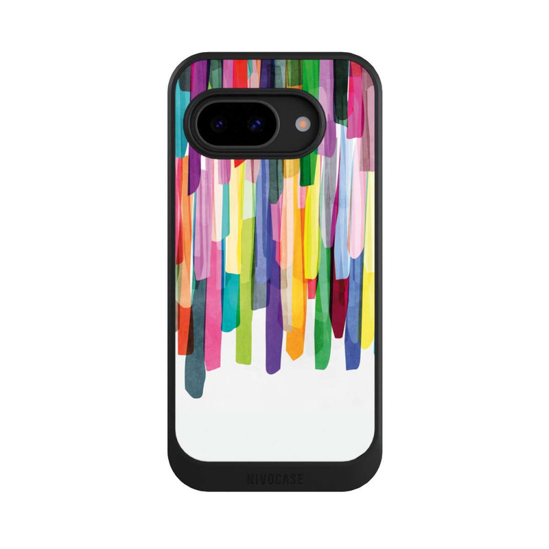 Pixel 9a NIVOcore Colorful Stripes White Background