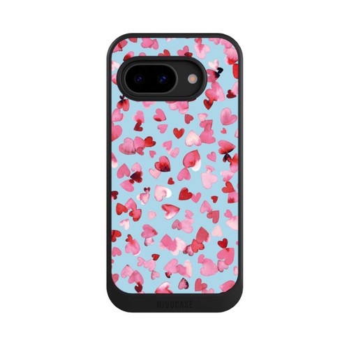 Google Pixel 9a NIVOcore Valentinstagsherzen in rosa blau