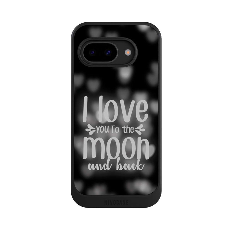 Pixel 9 a NIVOcore I Love You to The Moon And Back Black Hearts