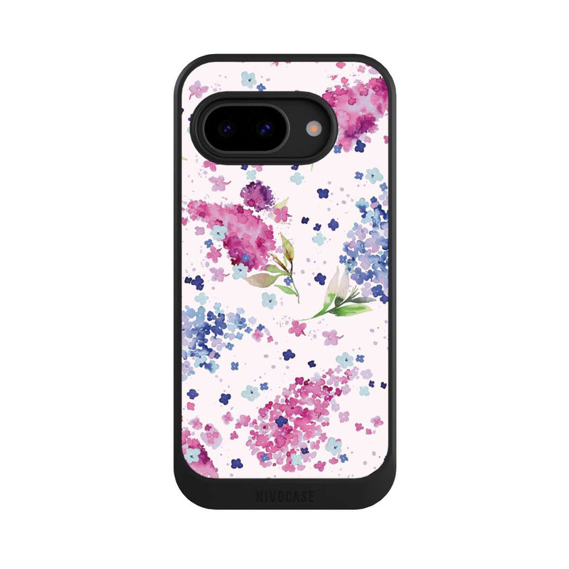 Pixel 9a NIVOcore Floral Hydrangeas Lilac Pink
