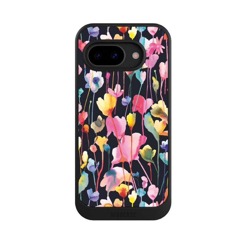 Pixel 9a NIVOcore Fleurs sauvages Noir