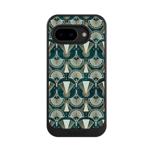 Google Pixel 9a NIVOcore Art Deco Green Pattern