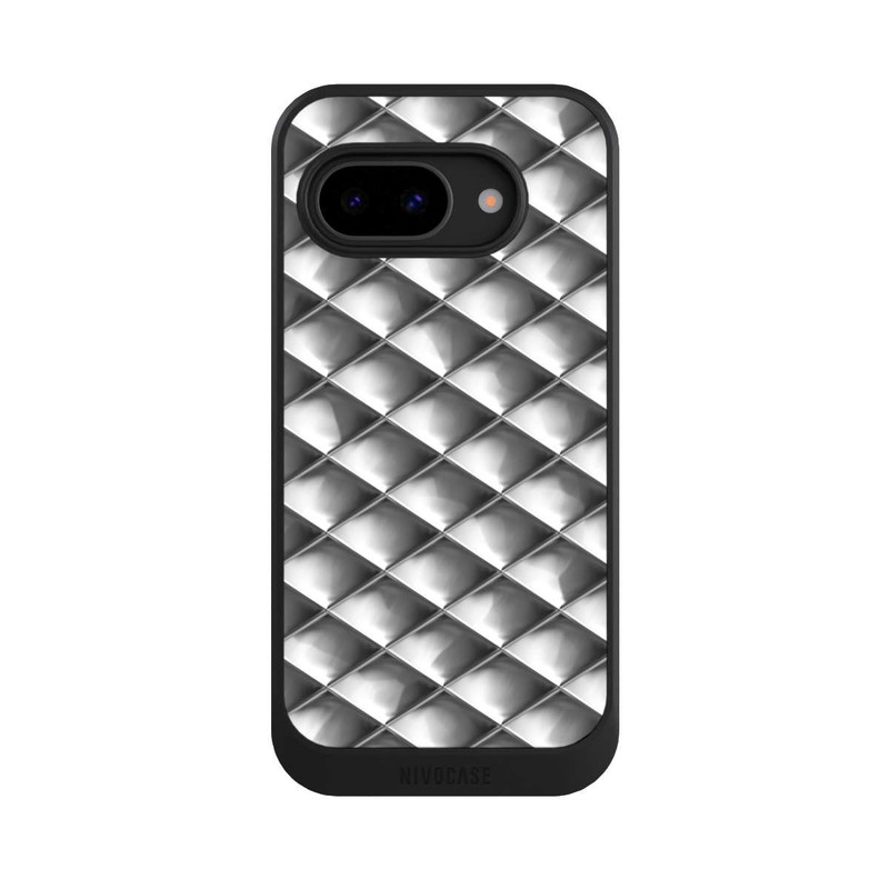 Pixel 9a NIVOcore Carrés argentés Glamour
