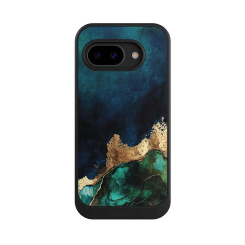 Google Pixel 9a NIVOcore Petrolblau mit Gold