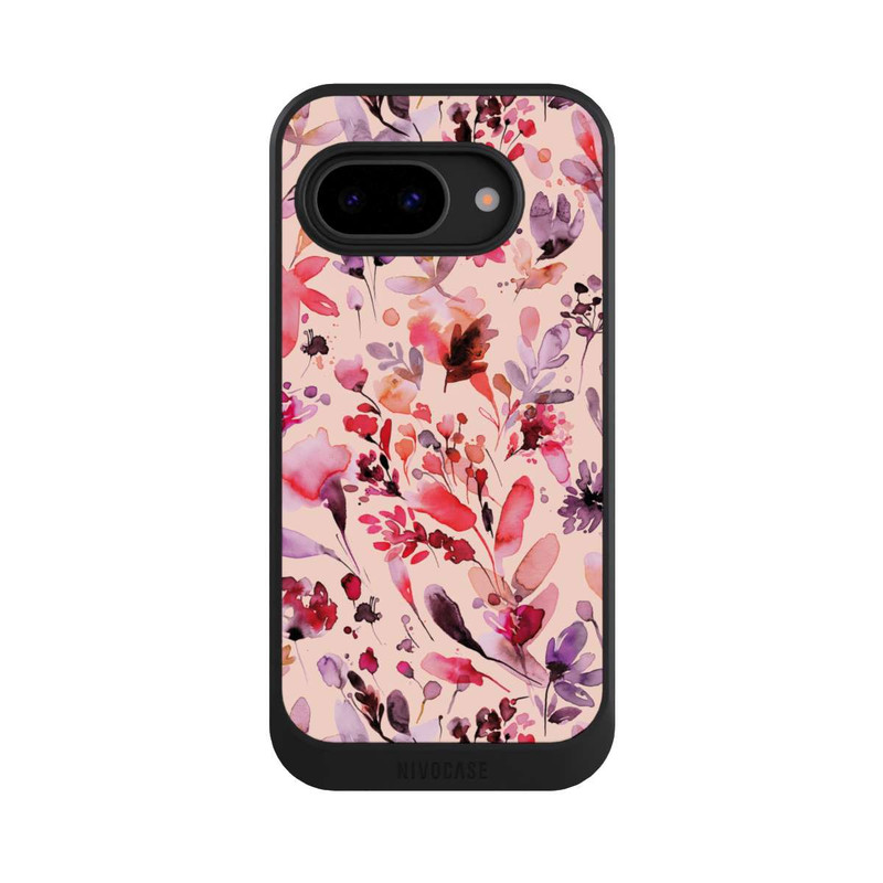 Pixel 9a NIVOcore Künstlerische Blumen Viva Magenta