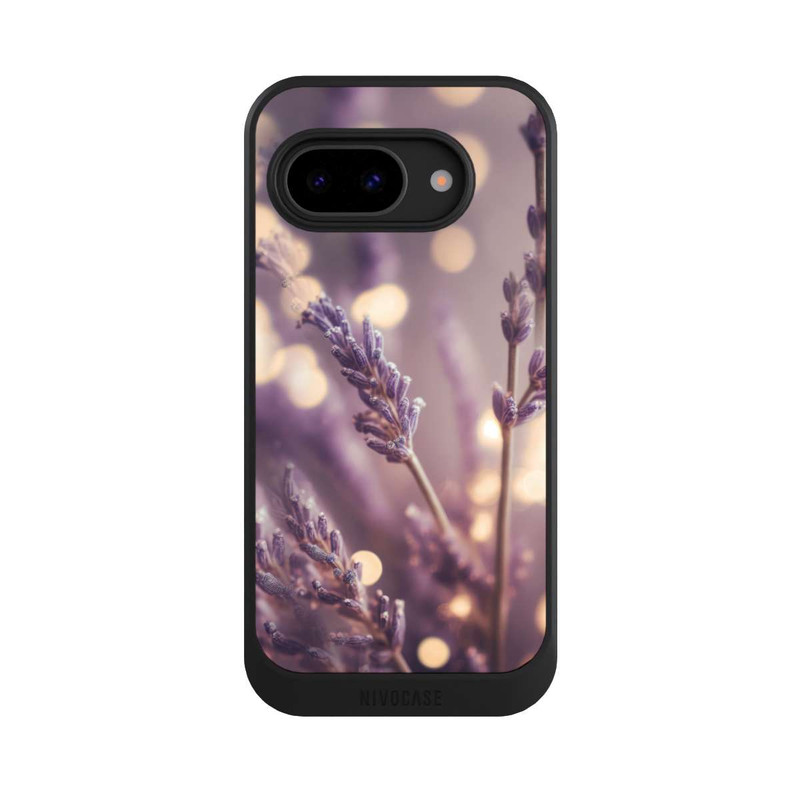 Pixel 9a NIVOcore Lavender Close Up with AI