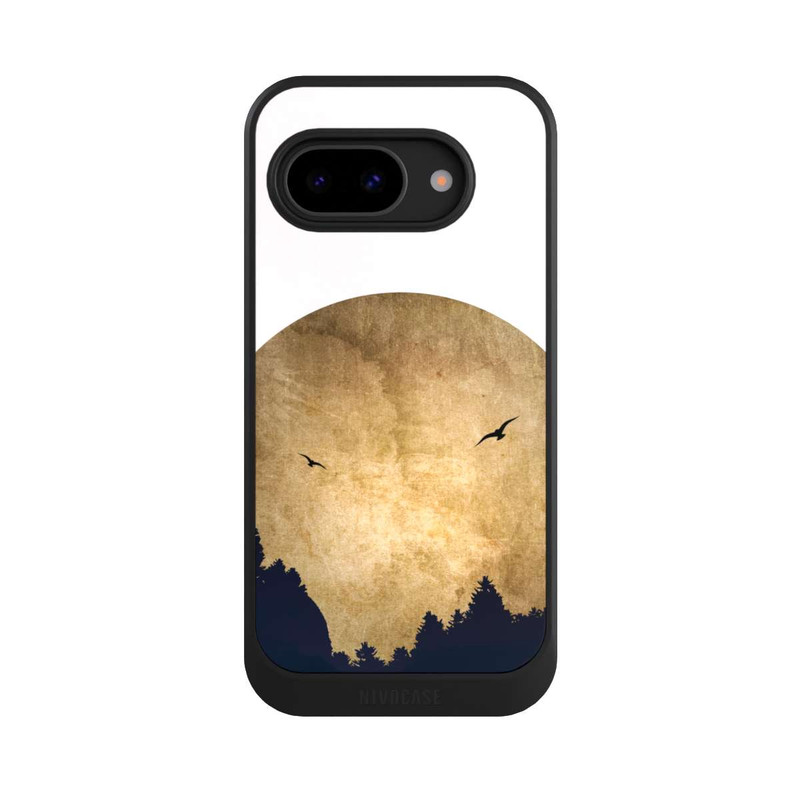 Pixel 9 a NIVOcore Zwei Vögel vor Mond
