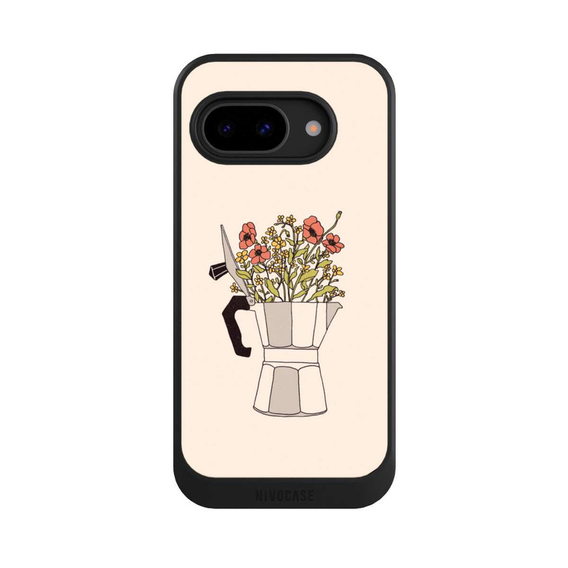 Pixel 9a NIVOcore Moka Flowers