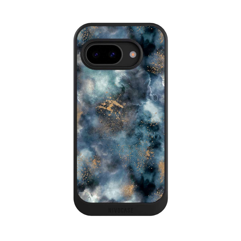 Pixel 9a NIVOcore Smoky Marble Watercolor Navy