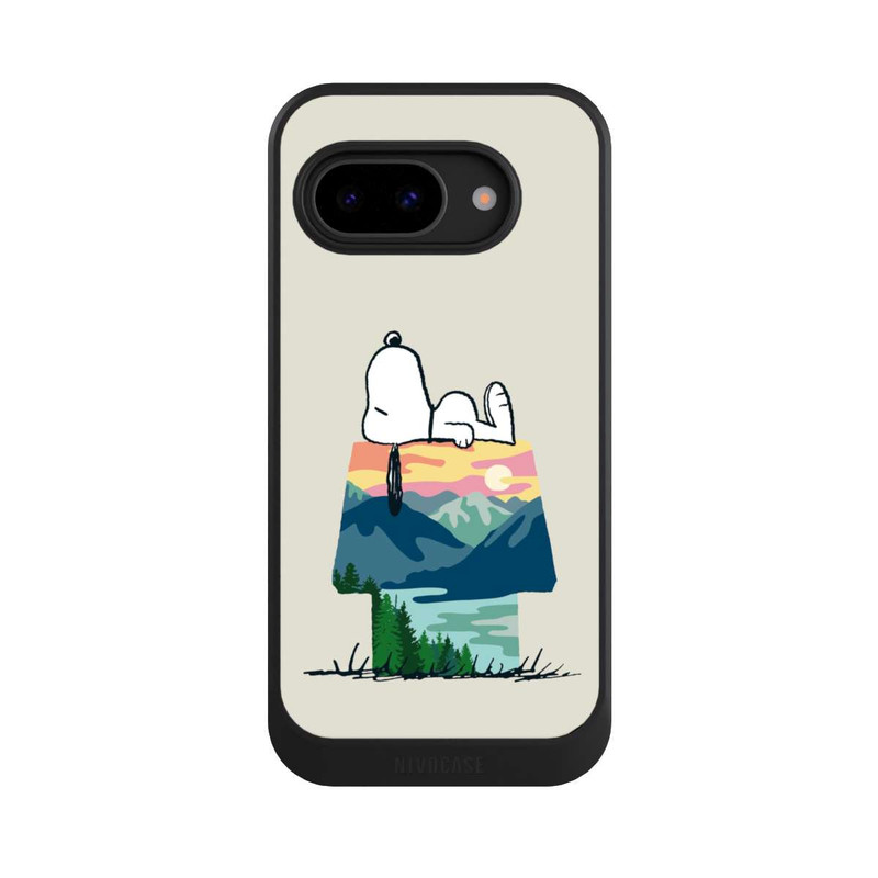 Pixel 9 a NIVOcore Snoopy Camping Hütte