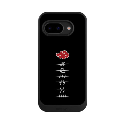 Google Pixel 9a NIVOcore Akatsuki Mitgliedssymbole Schwarz