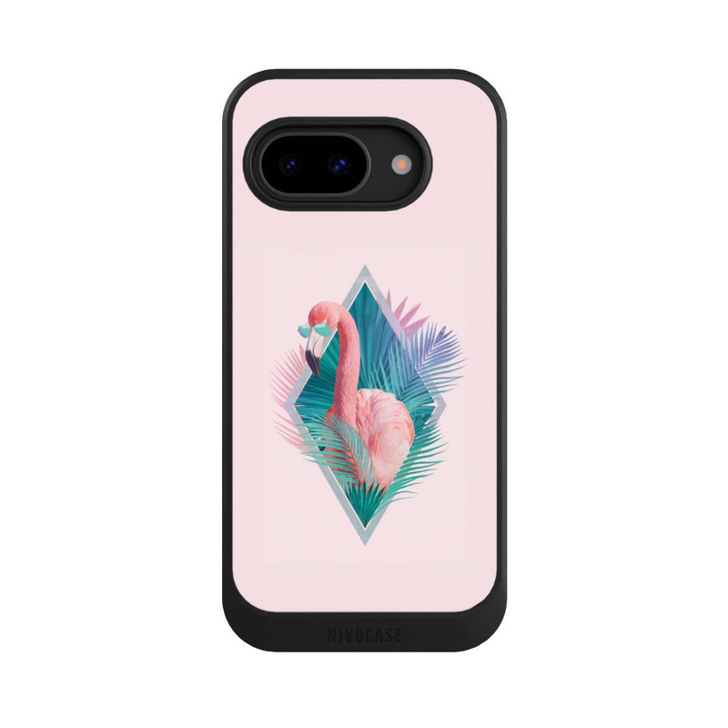 Pixel 9a NIVOcore Tropische Pflanzen Flamingo