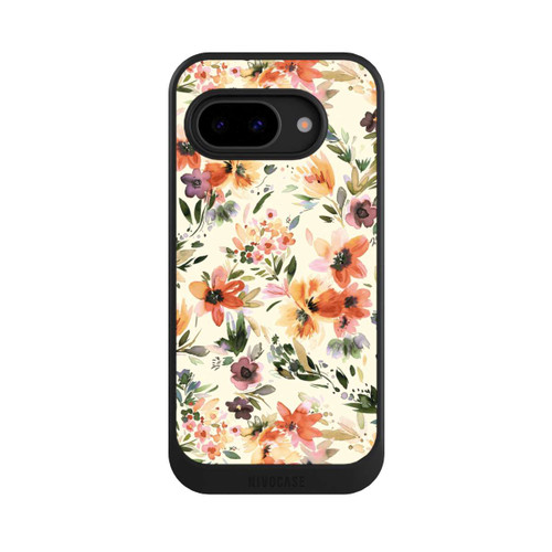 Google Pixel 9a NIVOcore Summer Artistic Flowers Ivory