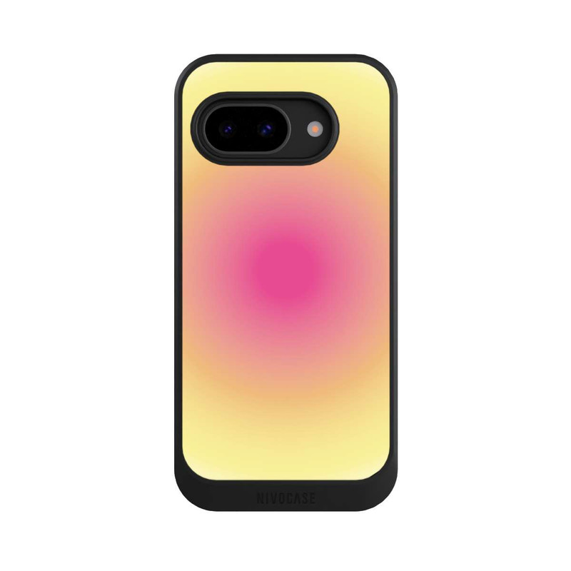 Pixel 9a NIVOcore Aura Gelb Pink Kreis