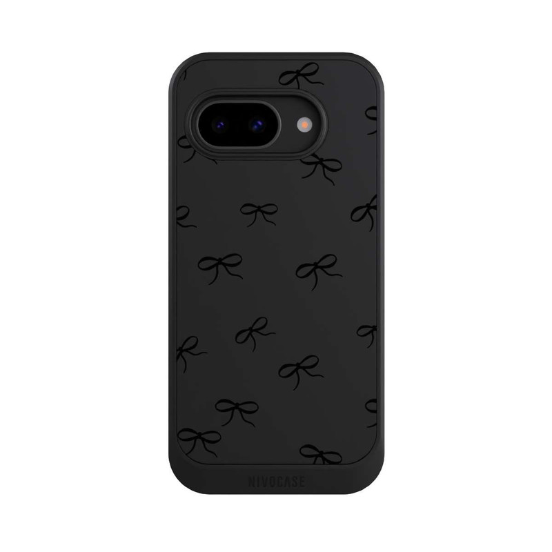 Pixel 9a NIVOcore Schleifen Muster Schwarz Transparent