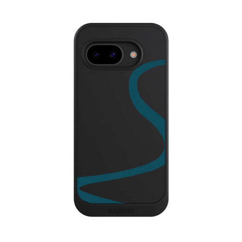 Google Pixel 9a NIVOcore Blaue Linie Transparent