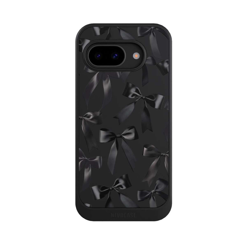 Pixel 9 a NIVOcore Schwarze Satinschleifen