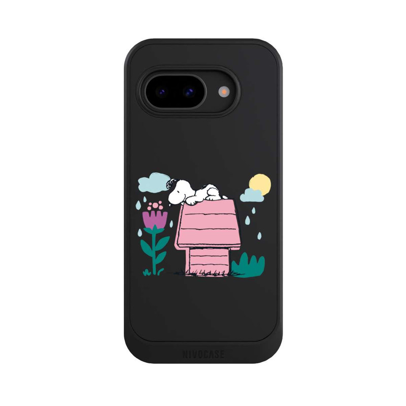 Pixel 9 a NIVOcore Snoopy Hundehütte Frühling transparent
