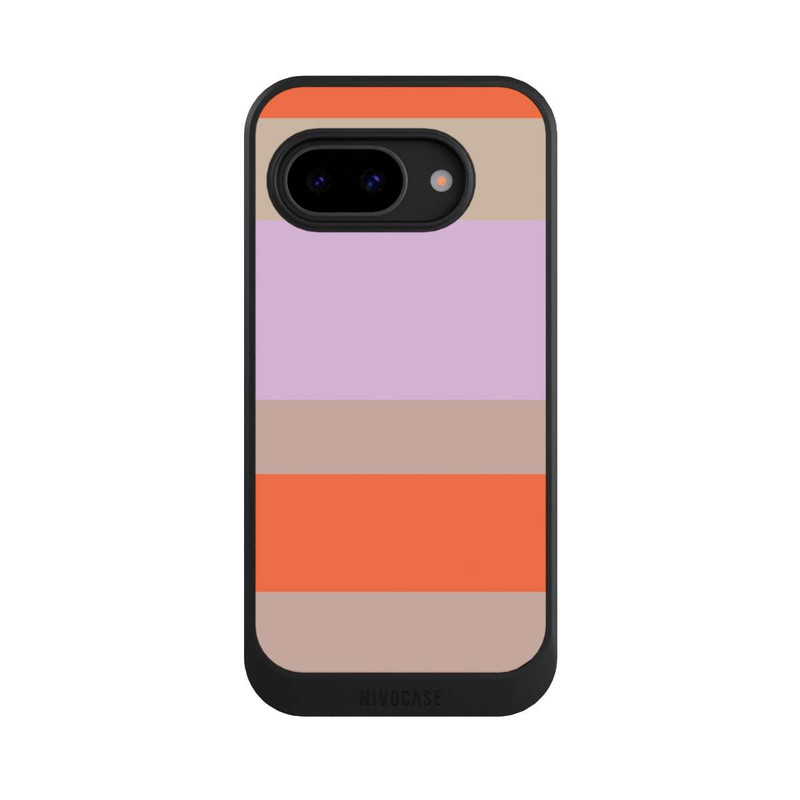 Pixel 9a NIVOcore Moca Lila Orange Stripes