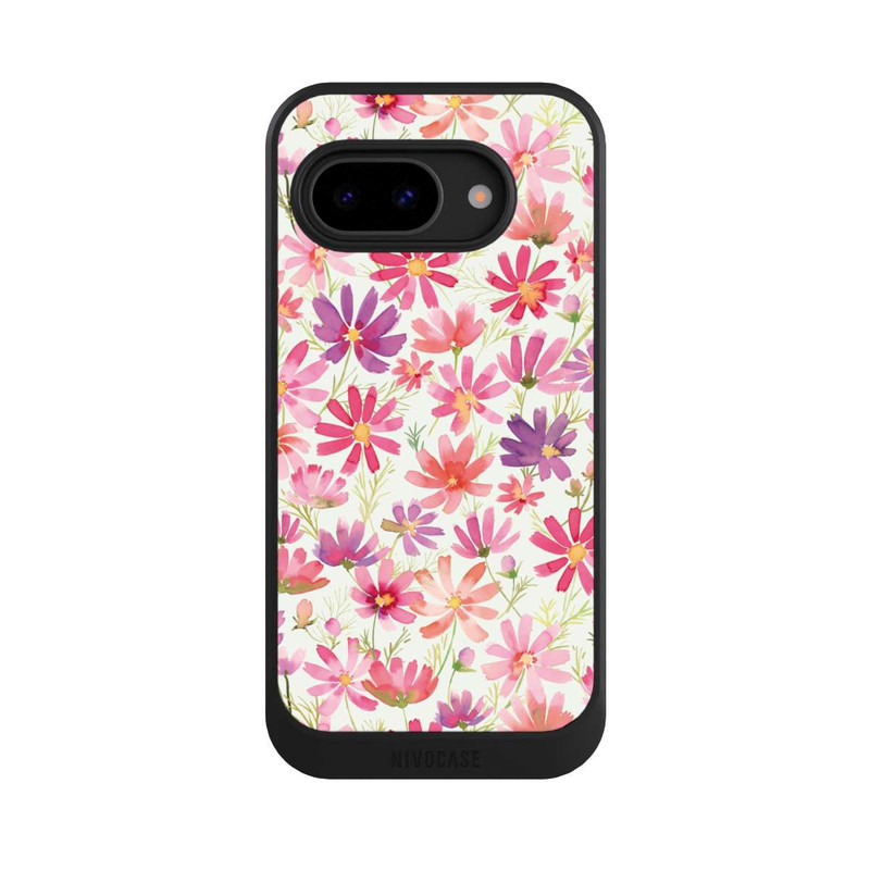Pixel 9a NIVOcore Boho Cosmos Flowers Purple