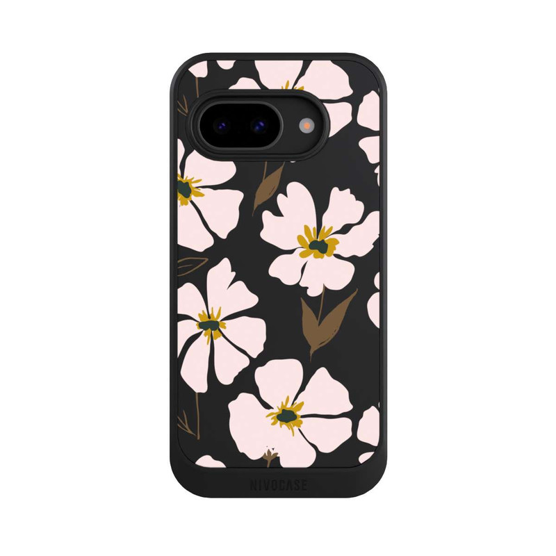 Pixel 9 a NIVOcore Simple Pastell Flowers Rose Transparent