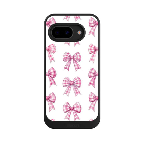 Google Pixel 9a NIVOcore Pink Gingham Hearts and Bows