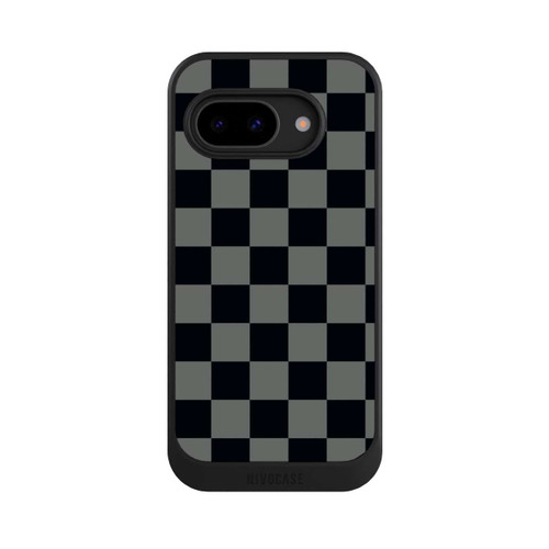 Google Pixel 9a NIVOcore Schachbrett Schwarz Grau