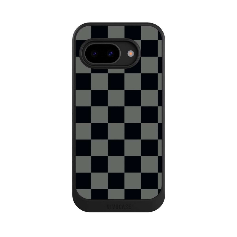 Pixel 9 a NIVOcore Checked Pattern Black Grey