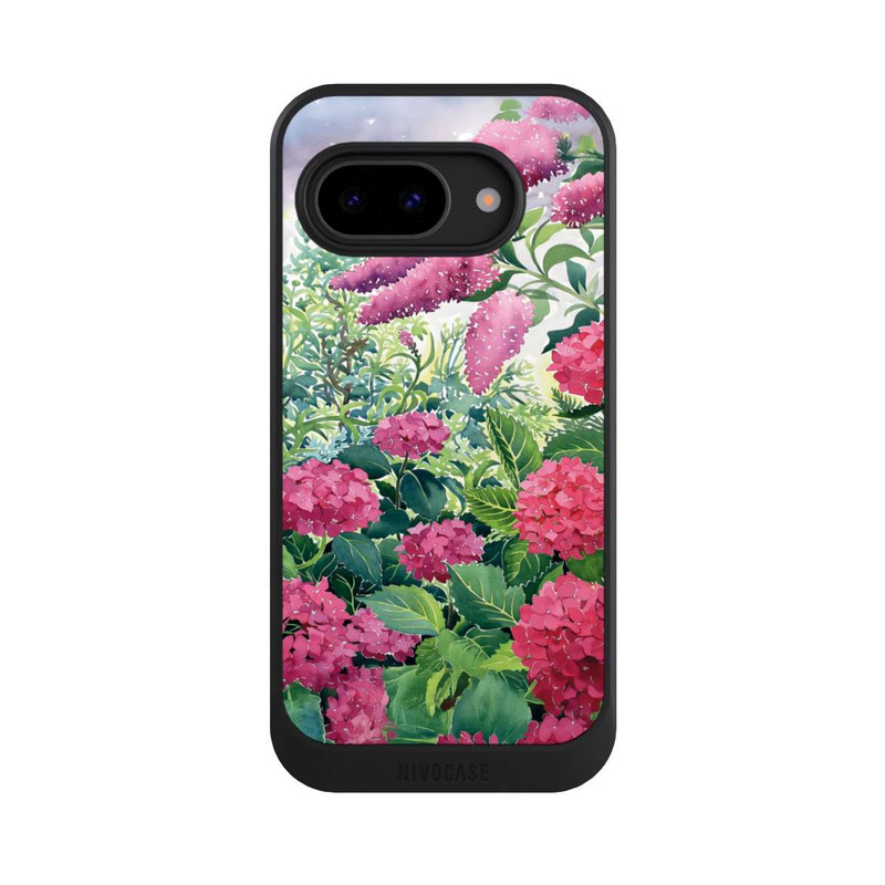 Pixel 9a NIVOcore Garden Hydrangeas and Buddleia by Christopher Ryland