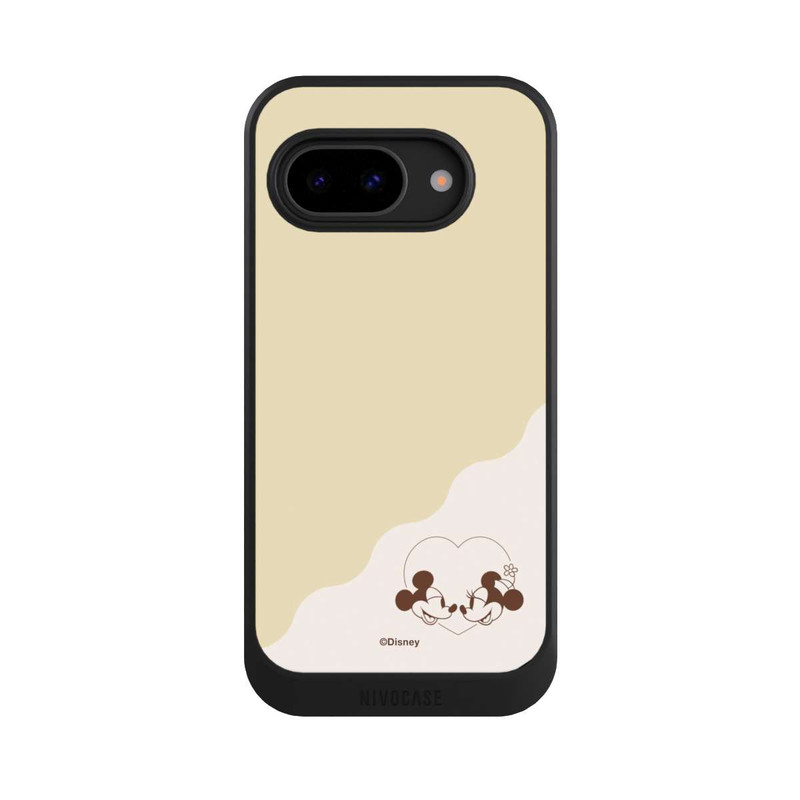 Pixel 9a NIVOcore Mickey and Minnie Love Heart Beige