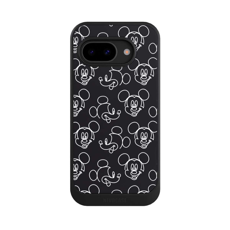 Pixel 9 a NIVOcore Disney Mickey Muster Schwarz