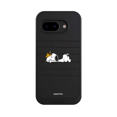 Google Pixel 9a NIVOcore Snoopy Woodstock Streifen Peanuts Transparent
