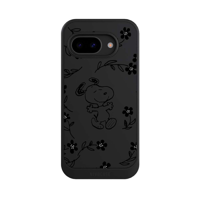 Pixel 9 a NIVOcore Snoopy und Flowers Transparent