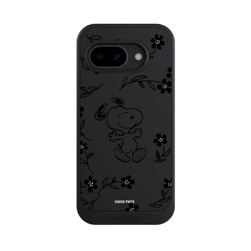 Pixel 9 a NIVOcore Snoopy und Flowers Transparent