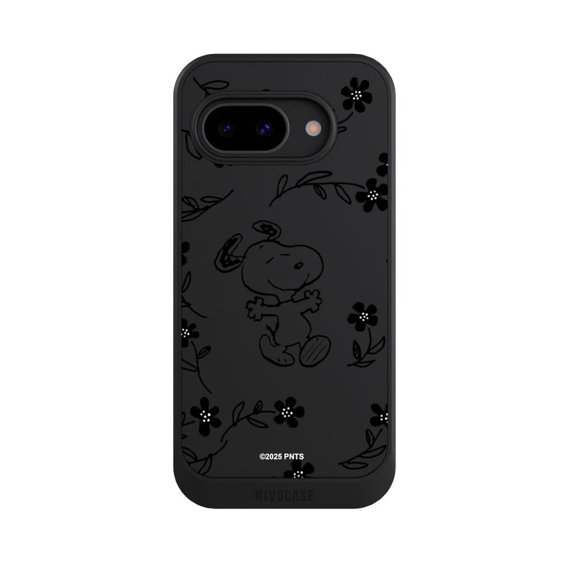 Pixel 9a NIVOcore Snoopy und Flowers Transparent