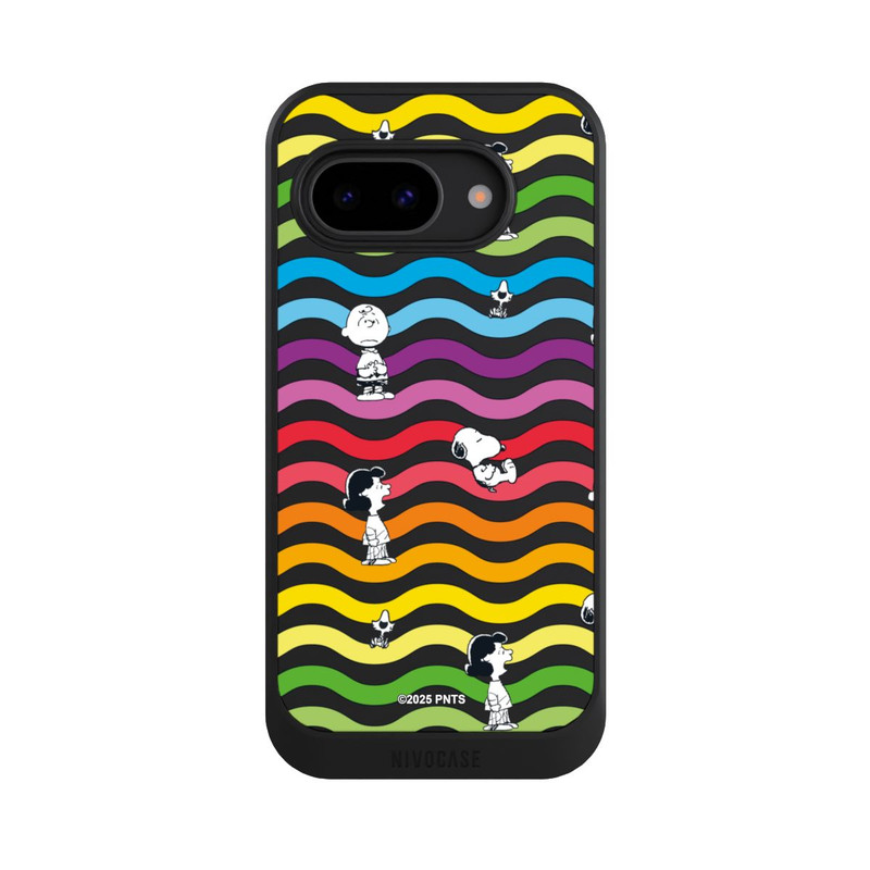 Pixel 9a NIVOcore Snoopy Pattern Rainbow Transparent
